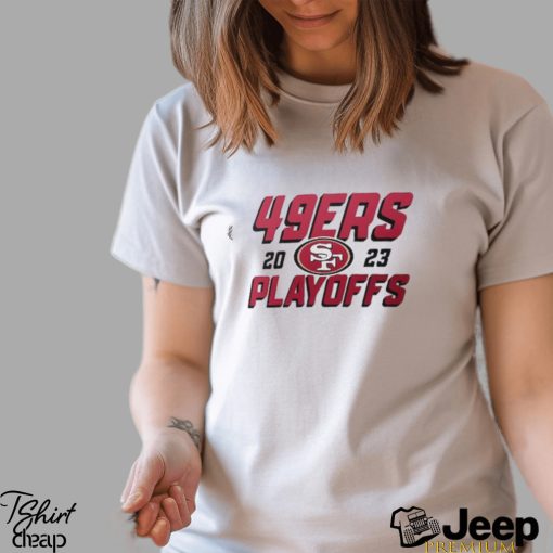 San Francisco 49ers Nike Gray 2023 NFL Playoffs Iconic T Shirt