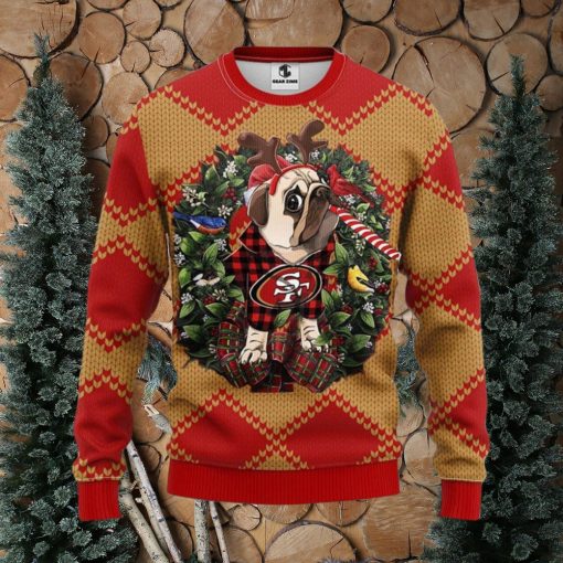 San Francisco 49ers Pub Dog Xmas Ugly Christmas Sweater Best Christmas Gift Ideas