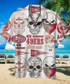 San Francisco 49ers Skull Limited Edition Hawaiian Shirt 3D All Over Print, Men, Women