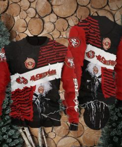 San Francisco 49ers Sweater All Over Print 3D Skull printed Ugly Christmas Sweater