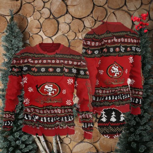 San Francisco 49ers Sweater All Over Print 3D fans Ugly Christmas Sweater