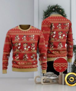 San Francisco 49ers Ugly Christmas Sweater Captain Mickey Mouse Perfect Gift For Football Fans