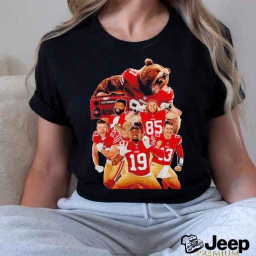 San Francisco 49ers bear and players shirt