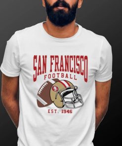 San Francisco 49ers football est. 1946 NFL helmet logo shirt