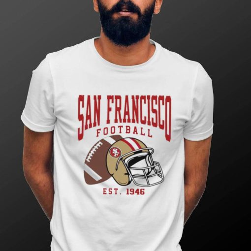 San Francisco 49ers football est. 1946 NFL helmet logo shirt