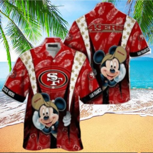 San Francisco 49ers nfl mickey mouse Hawaiian Shirt custom for fan