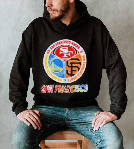 San Francisco City San Francisco 49Ers And San Francisco Giants And Golden State Warriors Logo 2023 shirt