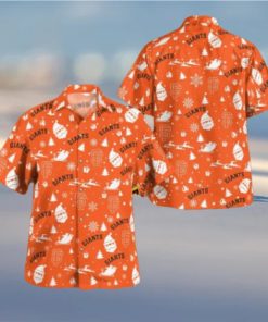 San Francisco Giants Christmas Pattern Button Shirt, Giants Fan Shirt for Sale