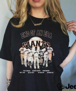 San Francisco Giants End Of An Era Signatures t shirt