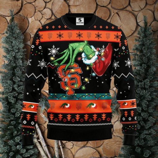 San Francisco Giants Grinch Christmas Ugly Sweater Christmas Gift For Fans Party Hoiliday Gift