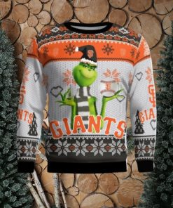 San Francisco Giants Grinch Snowflake Pattern Ugly Sweater Christmas