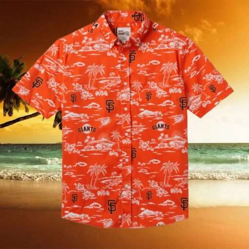 San Francisco Giants Kekai Performance Button Front Hawaiian Shirt Beach Summer Shirt  49ers Hawaiian Shirt