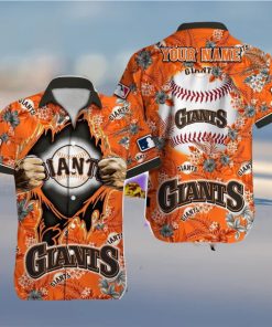 San Francisco Giants MLB Custom Name Aloha 3D Hawaiian Shirt Summer Gift