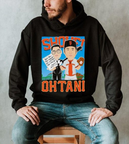 San Francisco Giants Shohei Ohtani cartoon shirt