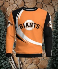 San Francisco Giants Simple Vintage 3D Sweater Christmas Gift For Fans