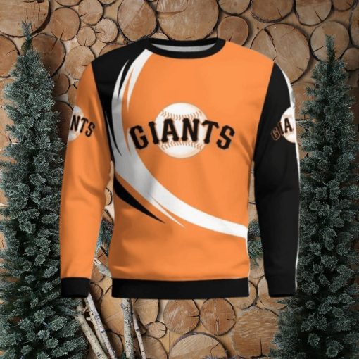 San Francisco Giants Simple Vintage 3D Sweater Christmas Gift For Fans