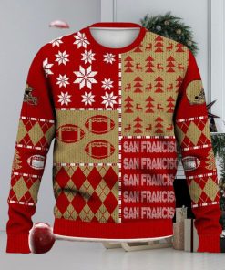 San Francisco Retro Football American Ugly Christmas Sweater For Men And Women