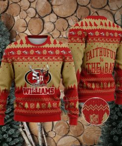 San Francisco – Trent Williams #71 Super Bowl LVII 2023 Faithful To The Bay Ugly Christmas Sweater