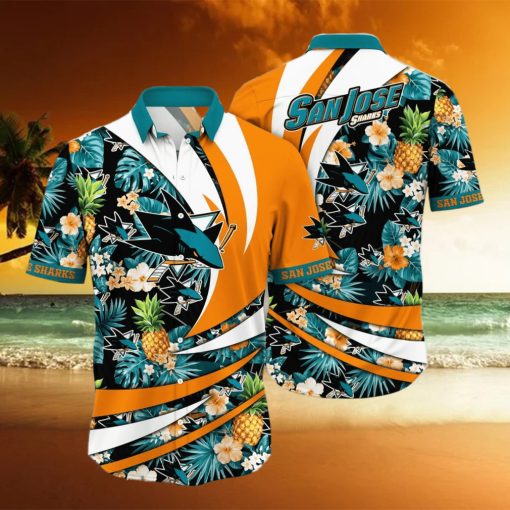 San Jose Sharks NHL Flower Hawaiian Shirt Style Gift For Men Women Fans