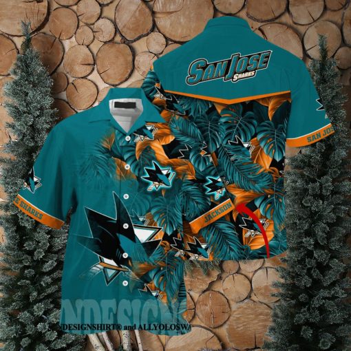 San Jose Sharks NHL Summer All Over Print Hawaiian Shirt