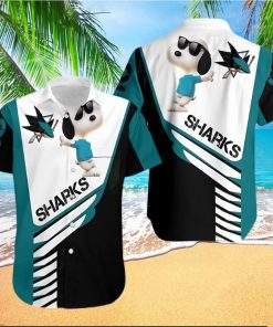 San Jose Sharks Snoopy Dancing Vintage Hawaiian Shirt