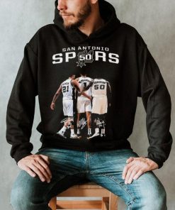 San antonio spurs duncan and wembanyama and robinson signature 2023 shirt