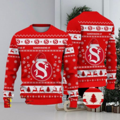 Sandvikens IF 3D Ugly Christmas Sweater For Men And Women Sport Fans