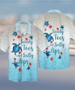 Sandy Toes And Salty Lips Turtle Hawaiian Aloha Shirts