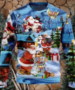 Santa And Snowman Best Friends Ugly Christmas Sweater Nice Gift For Everyone