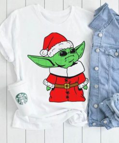 Santa Baby Yoda Alien Santa Star Wars Christmas T Shirt