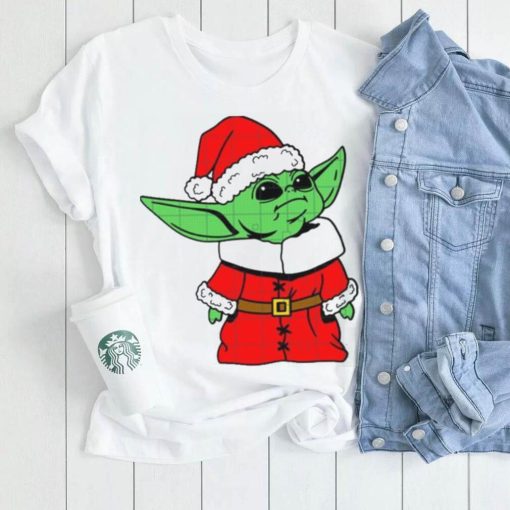 Santa Baby Yoda Alien Santa Star Wars Christmas T Shirt