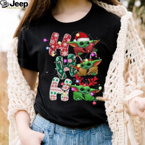 Santa Baby Yoda Star War Christmas Lights Merry Xmas Shirt, Gift For Fans Star Wars Shirts