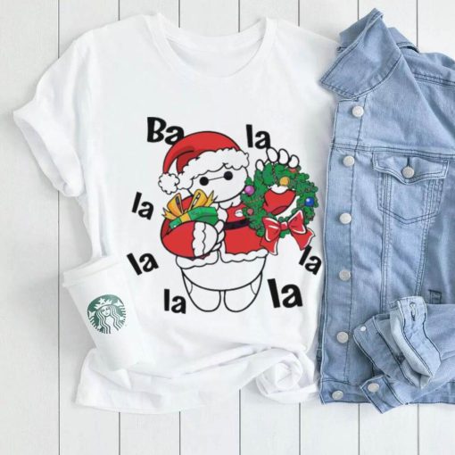 Santa Baymax La La La Christmas Wreath Shirt