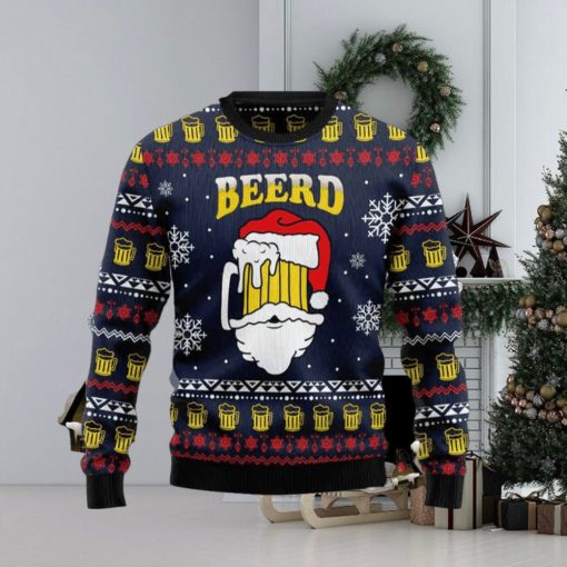 Santa Beerd Ugly Christmas Sweater