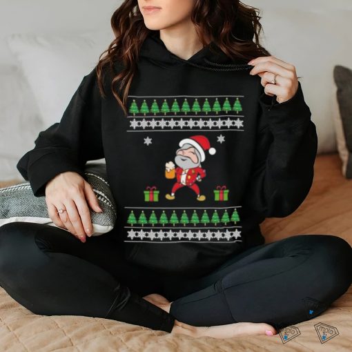 Santa Christmas light decoration Merry Christmas shirt