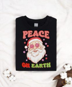 Santa Christmas peace on earth shirt