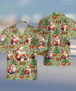 Santa Claus Beer Hawaiian Shirt, Santa Drinking Hawaii Shirts