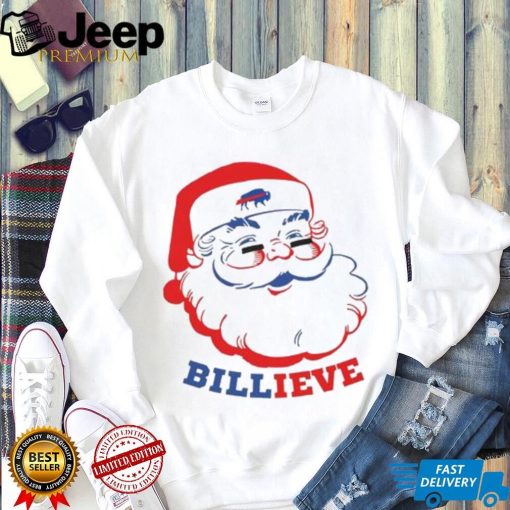 Santa Claus Buffalo Bills Billieve Christmas T Shirt