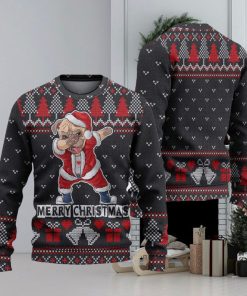 Santa Claus Cute Pug Dog Ugly Christmas Sweater Knitted Gift For Men And Women