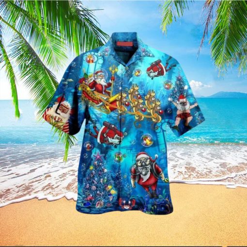 Santa Claus Explore The Sea Christmas Hawaii Shirt