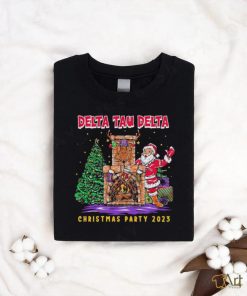 Santa Claus Fireplace Delta Tau Delta Christmas Party 2023 shirt