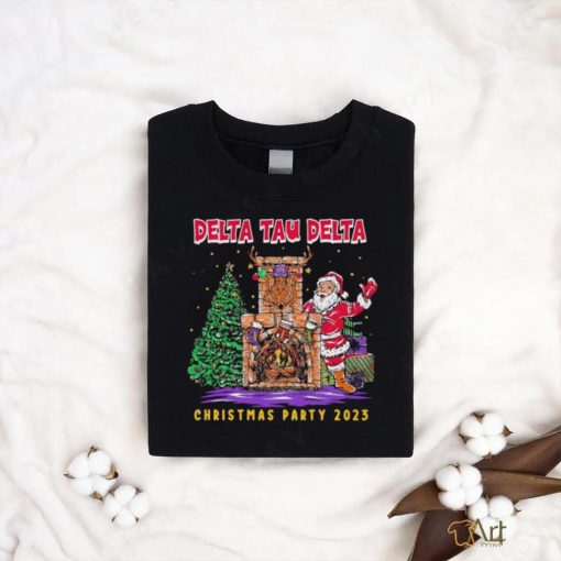 Santa Claus Fireplace Delta Tau Delta Christmas Party 2023 shirt