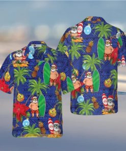 Santa Claus Hawaiian Celebration Shirt, Santa Hawaiian Shirt