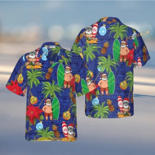 Santa Claus Hawaiian Celebration Shirt, Santa Hawaiian Shirt