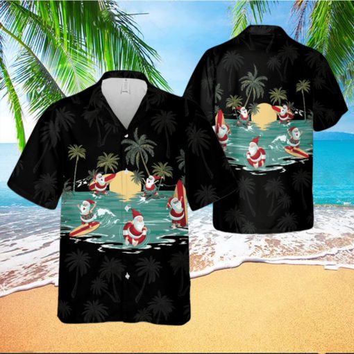 Santa Claus Hawaiian Shirt Christmas Aloha Hawaiian Shirt