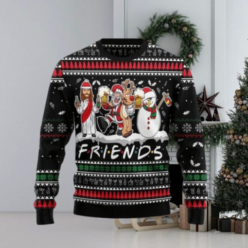 Santa Claus Jesus Friend of Ugly Christmas Sweater