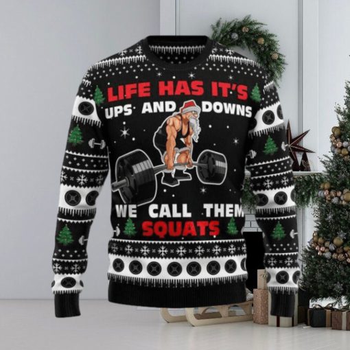 Santa Claus Love Gym Ugly Christmas Sweater – Christmas Gifts For Frends