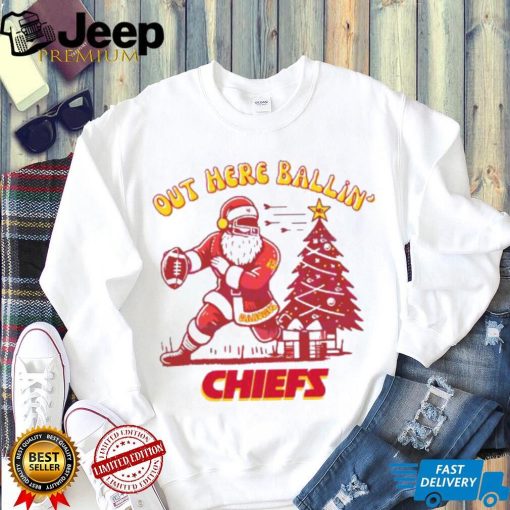 Santa Claus Out Here Balling Chief Shirt