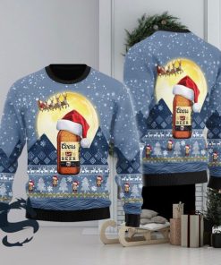 Coors Light Ugly Christmas Sweater Reindeer Beer Bottle Christmas Gift