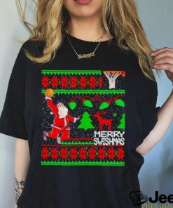 Santa Claus dunk Merry Christmas shirt